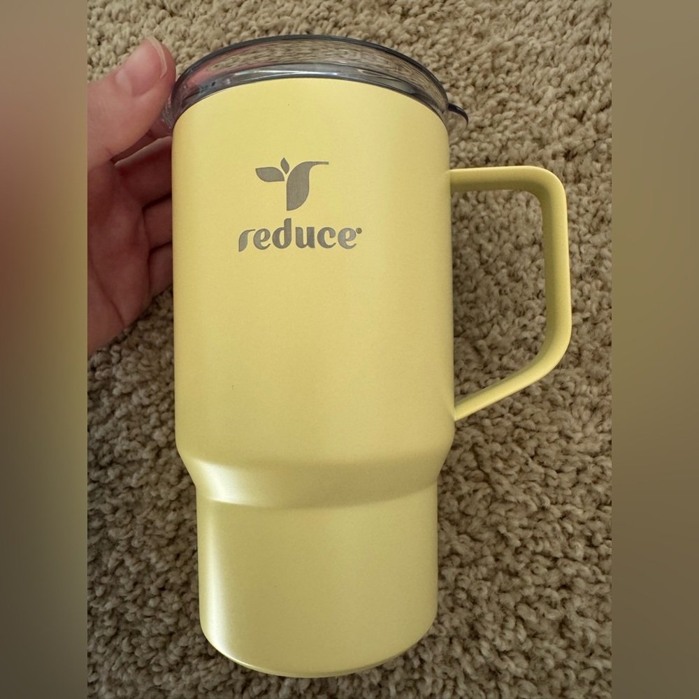 Reduce Yellow Insulated Travel Mug